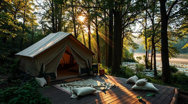 Camping de luxe : l'art de l'évasion haut de gamme en plein air